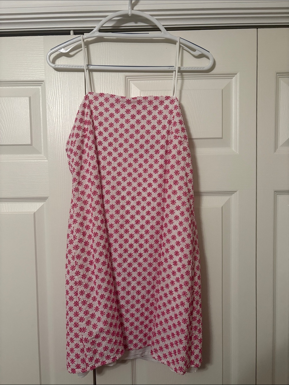 Trixxi White Dress with Pink Floral Print